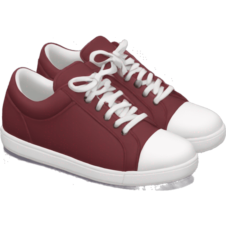 realistic burgundy vance sneakers emoji