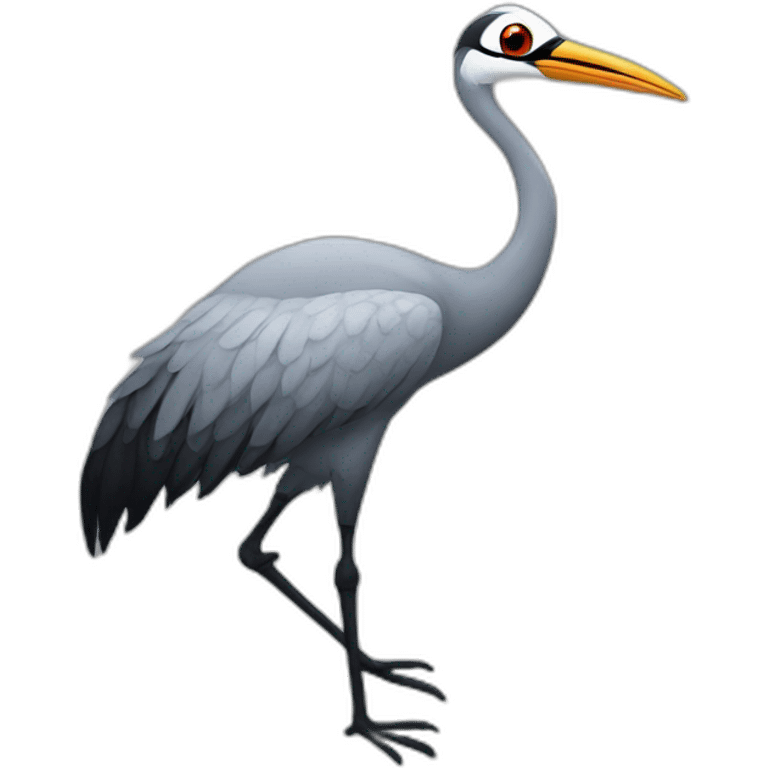 Crane bird sunglasses emoji