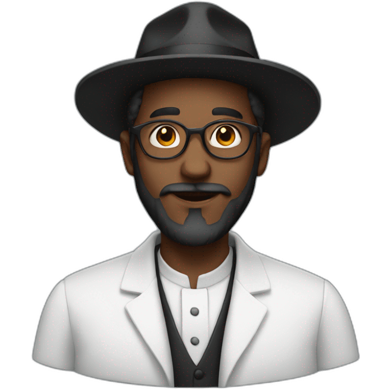 Black rabbi emoji