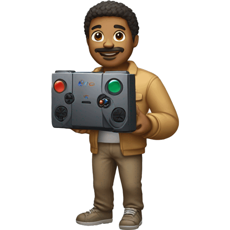 man holding PlayStation five  emoji