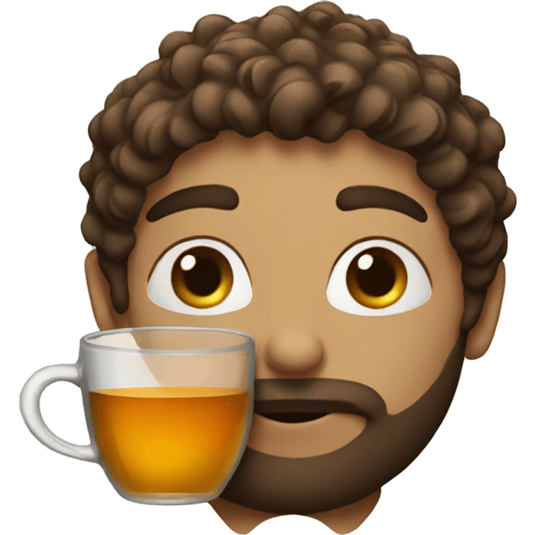 a person drinking tea :0 emoji