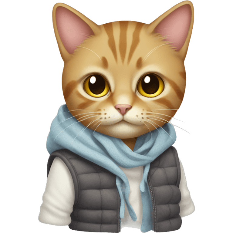 cat with clothes emoji