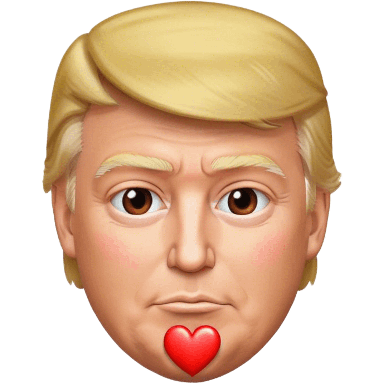 Trump sends a heart emoji