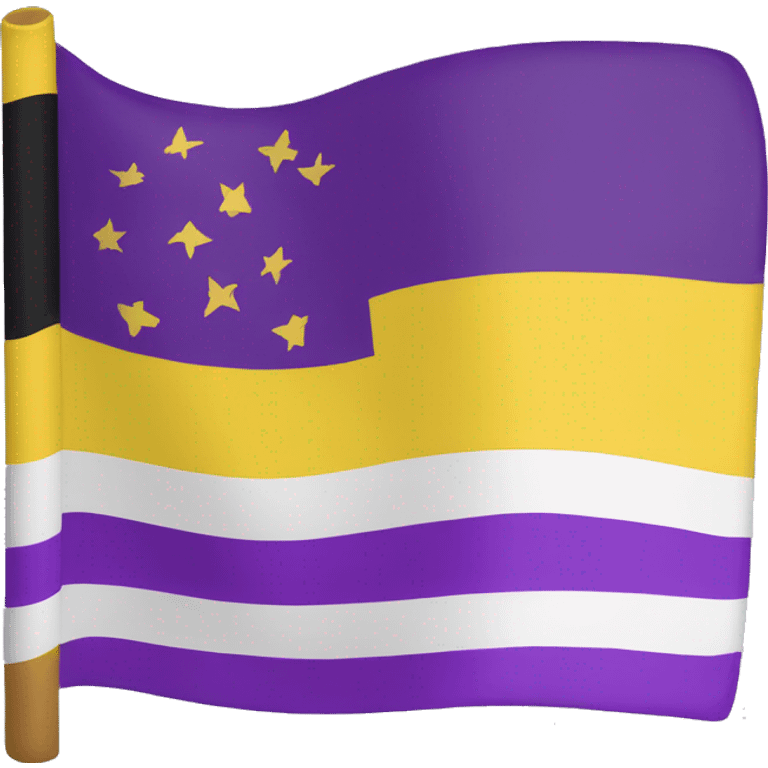 Non-binary flag emoji