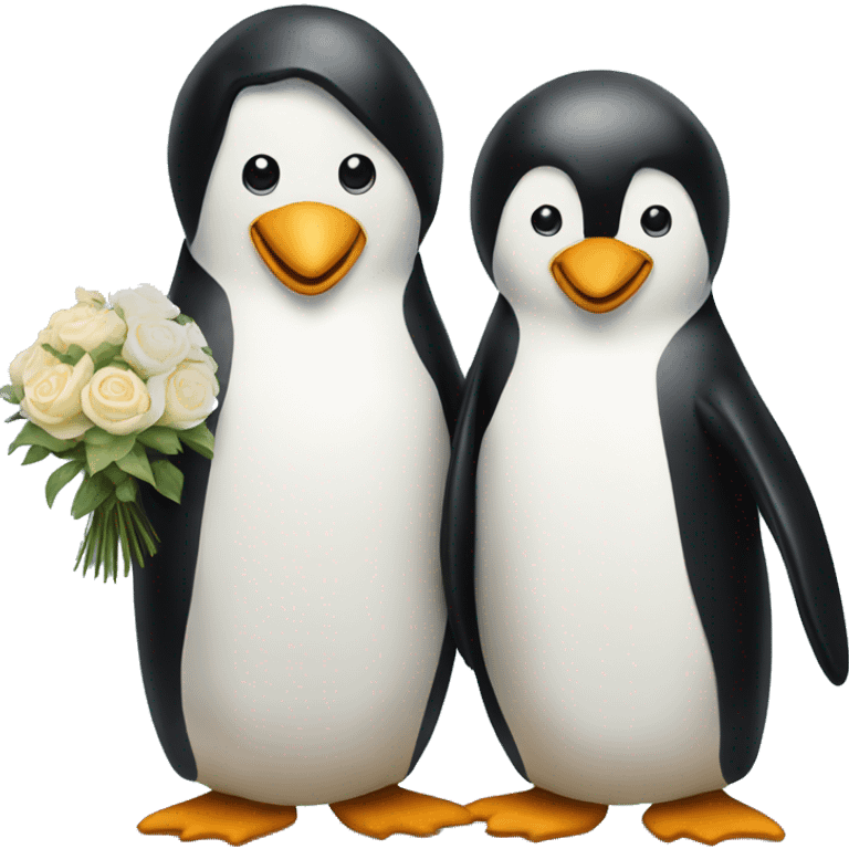 Penguins married emoji