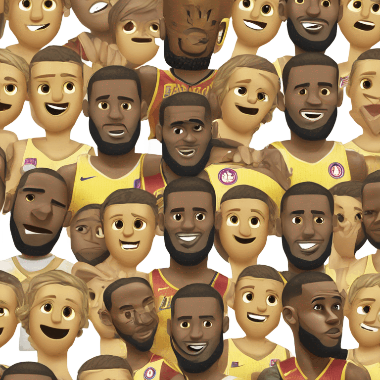 lebron james wears a gold medal emoji