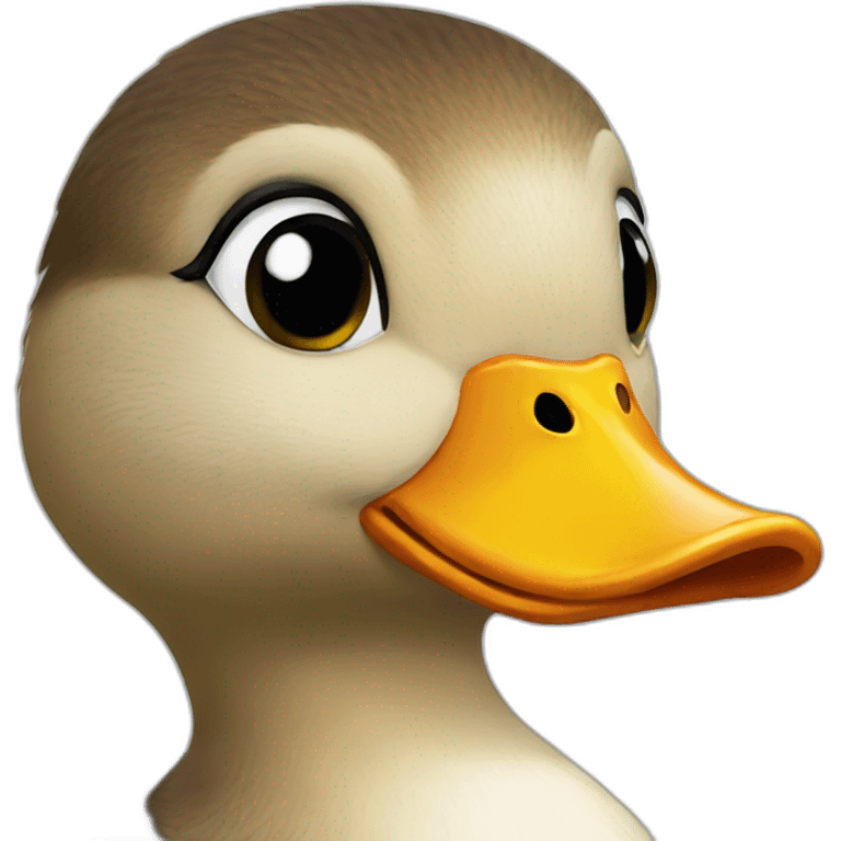 A duck emoji