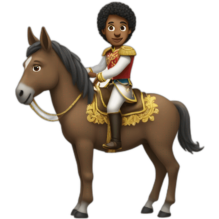 Prince on a donkey emoji