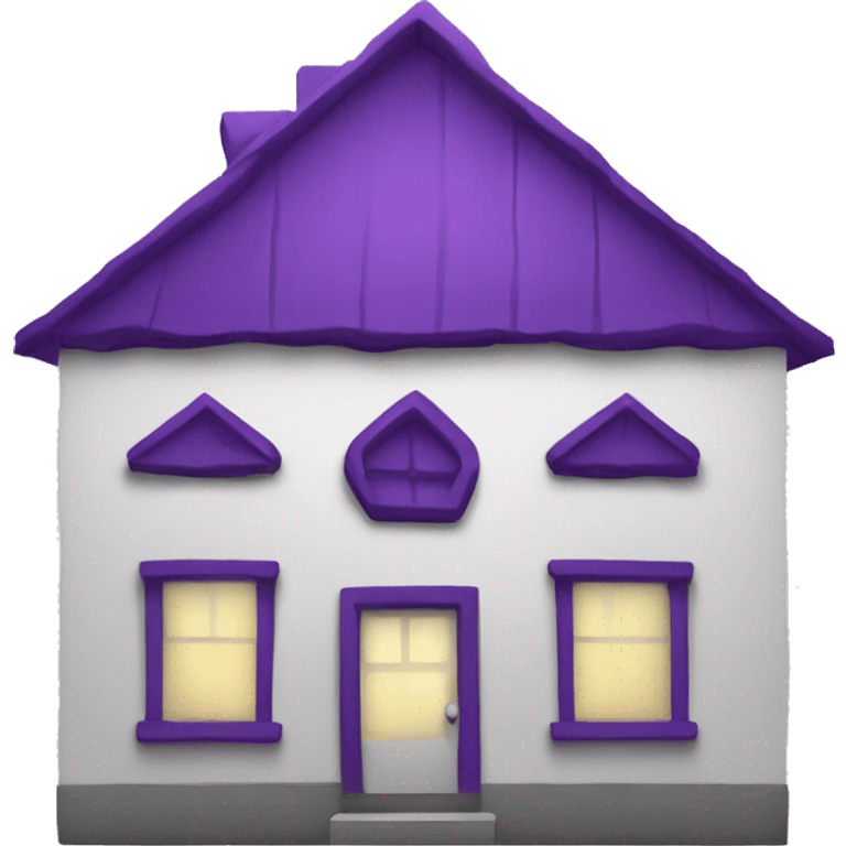 purple sign for leasing house emoji