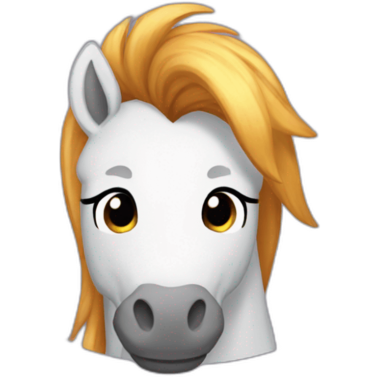 Giant pony emoji