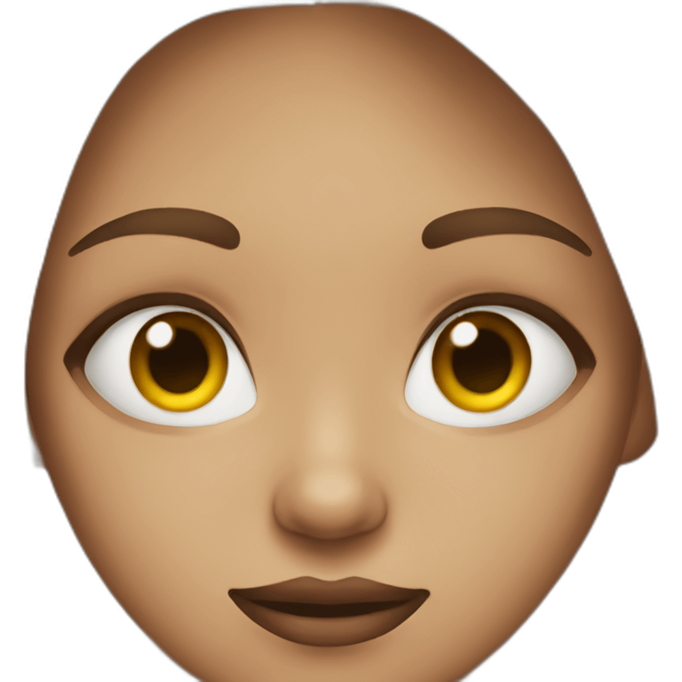 a girl with different two eye colors emoji