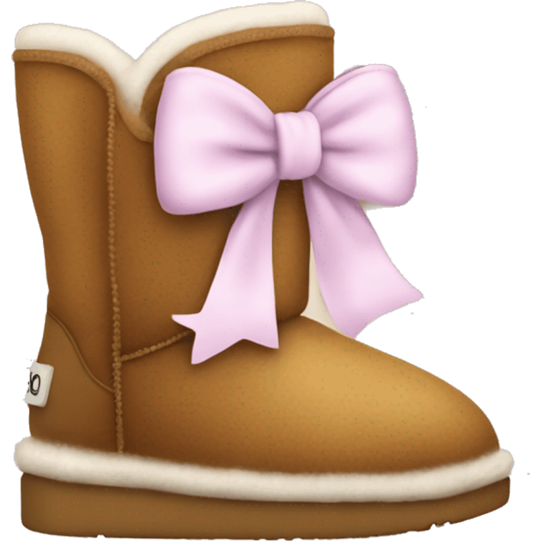 Uggs whit a bow  emoji