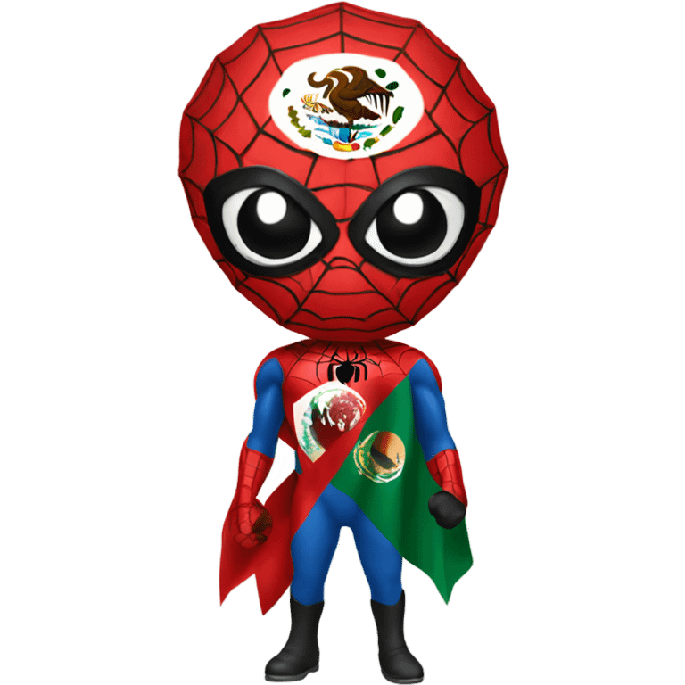 Spider-Man with a Mexican flag emoji