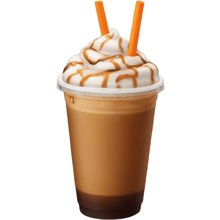 Dunkin iced coffee emoji