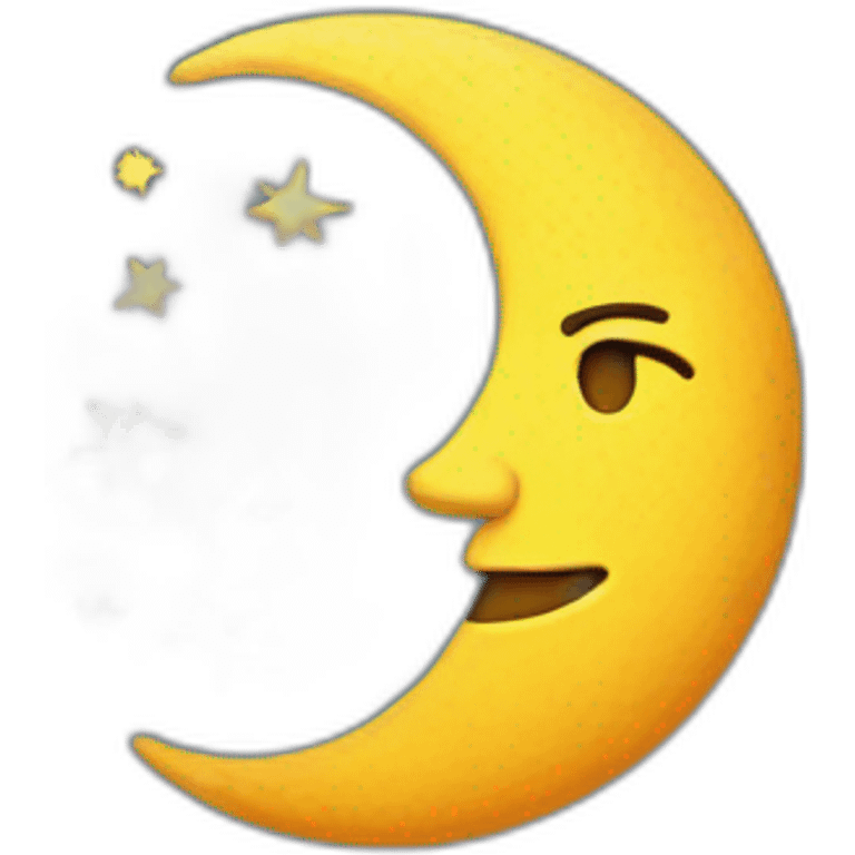 Sun moon emoji