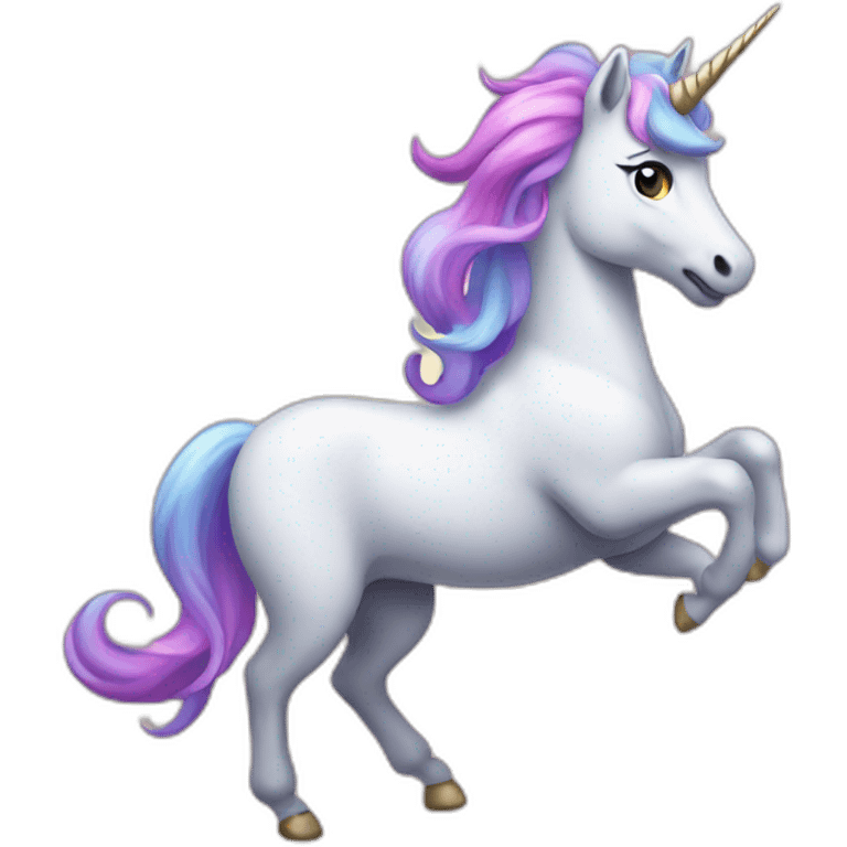 Dancing unicorn emoji