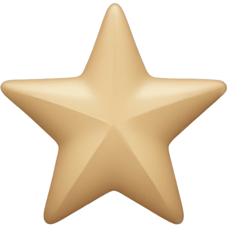 Beige star emoji