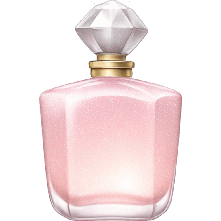 Light pink and white sparkly perfume  emoji