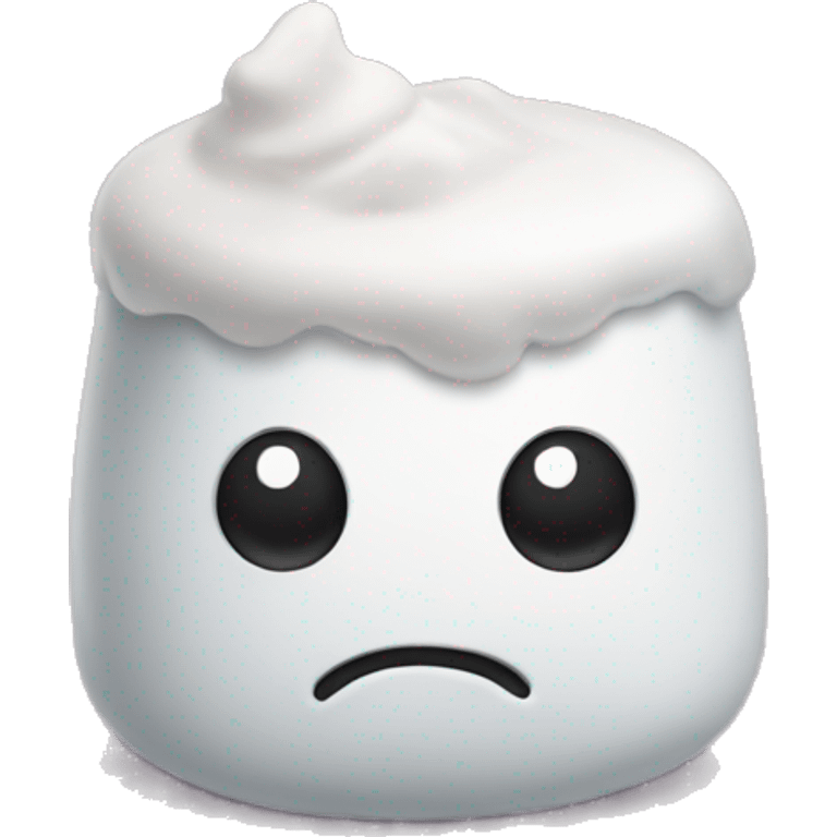 sad marshmallow emoji