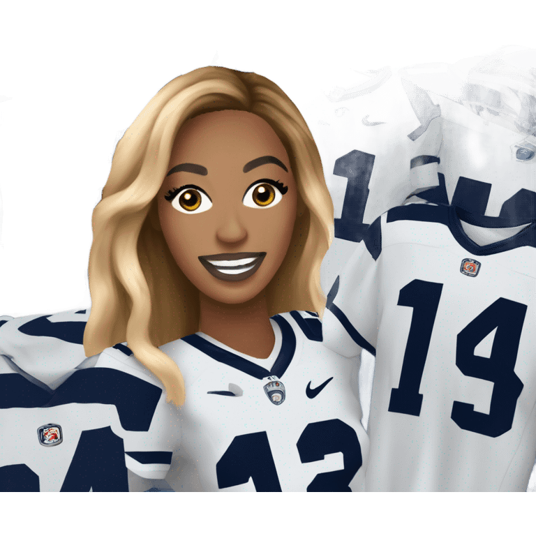 beyoncé penn state jersey emoji