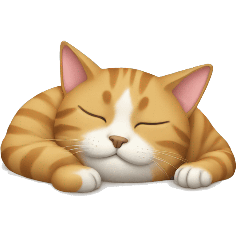 Cat sleeping emoji