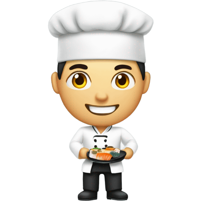 Sushi chef working fast emoji