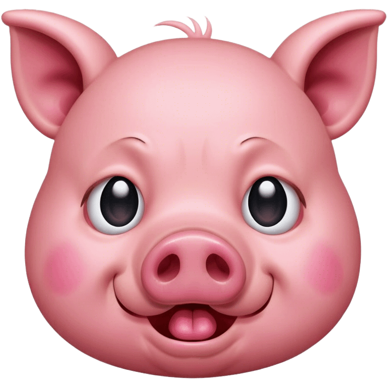 A pig crying emoji