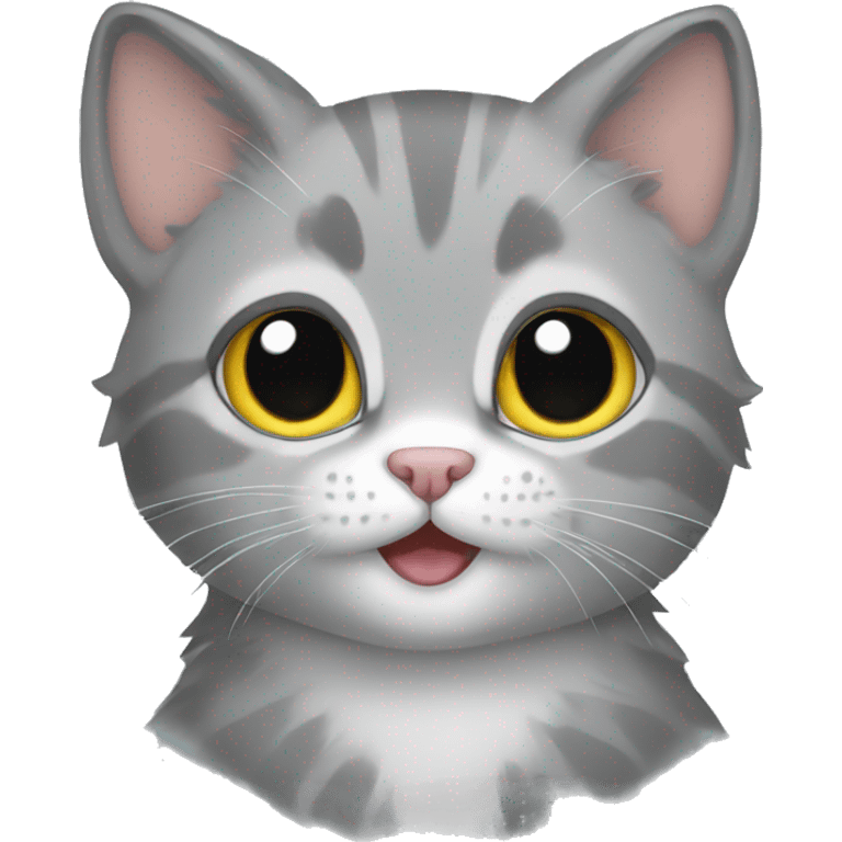 grey kitten emoji