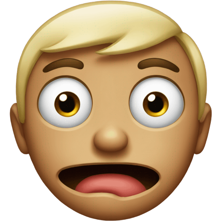 Emoji with disgusted expression emoji