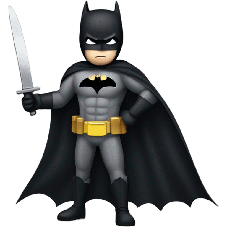 Batman with knife emoji