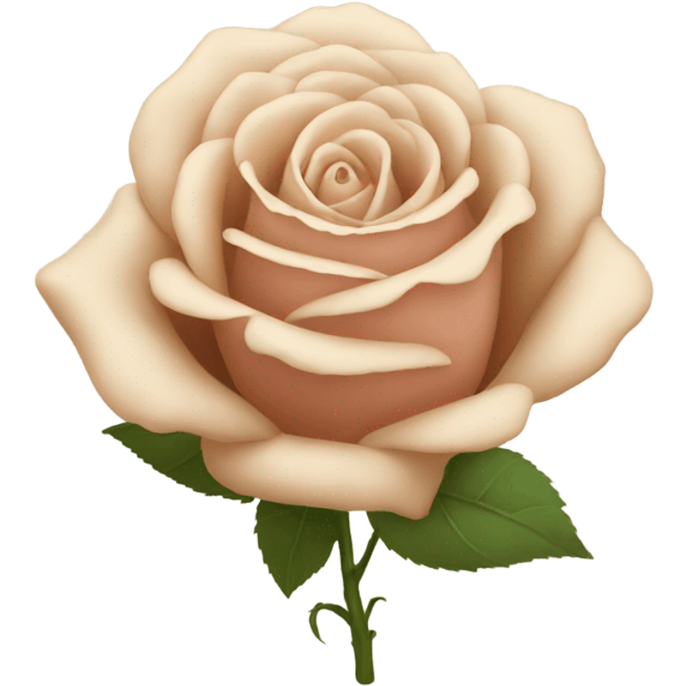 beige rose emoji