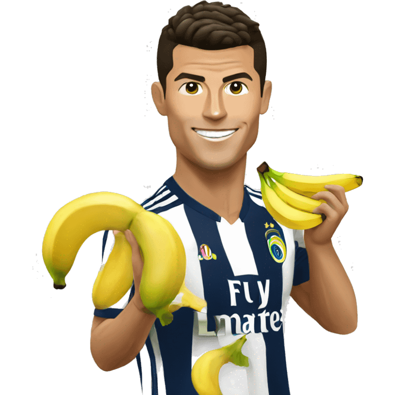 Cristiano ronaldo with a banana emoji