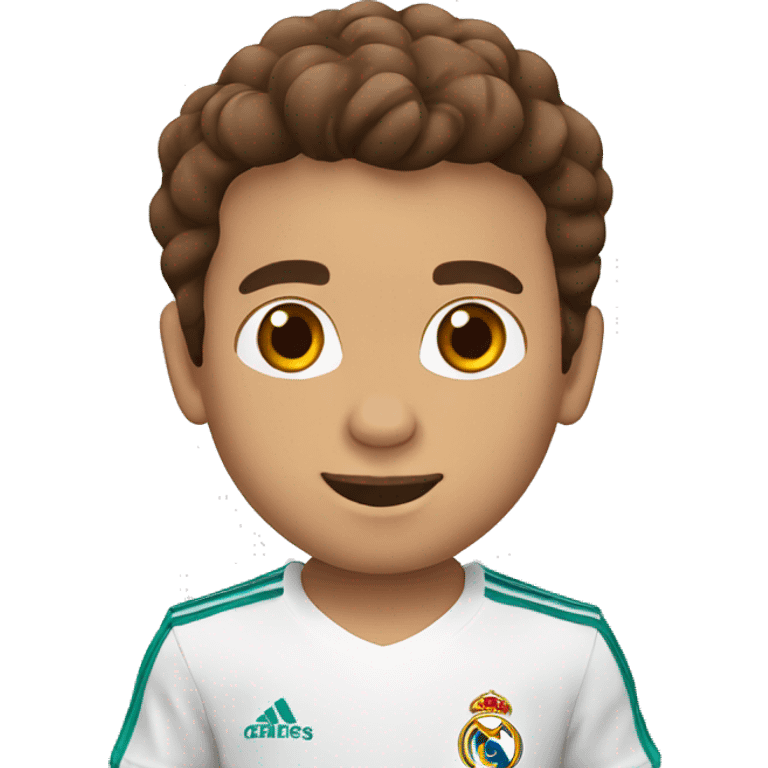 niño Del Real Madrid 7 años con el pelo marron emoji