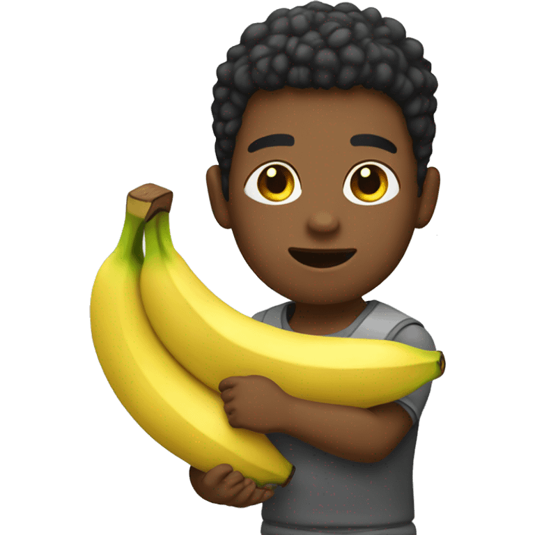 boy with banana gym  emoji