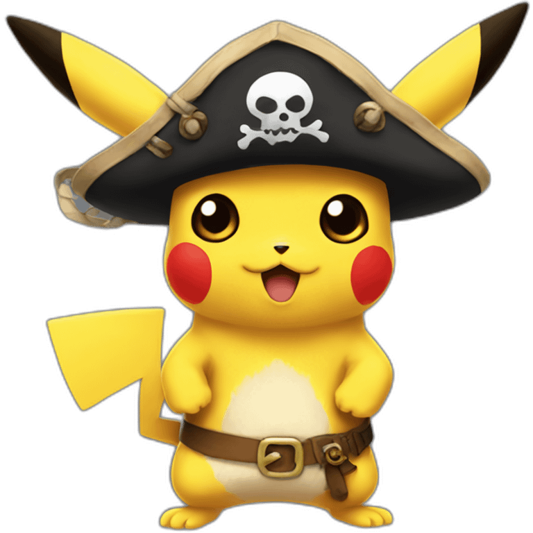 Pikachu pirate emoji