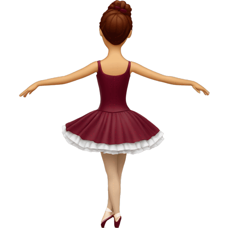 burgundy music box with ballerina standing back emoji