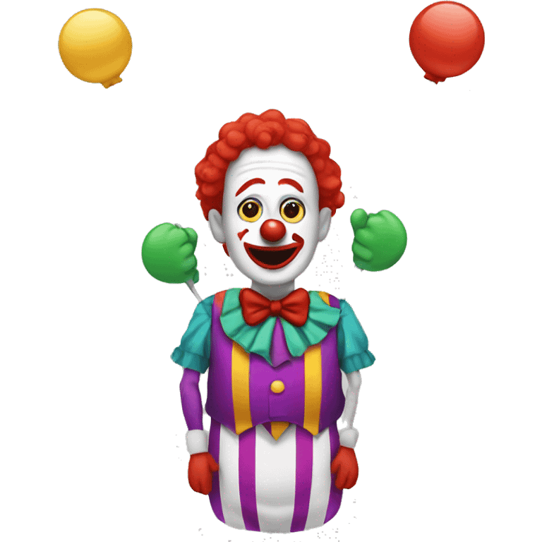 multi-armed clown emoji