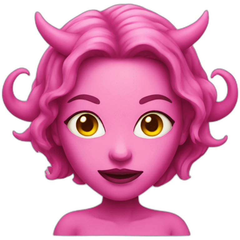 pink demon woman emoji