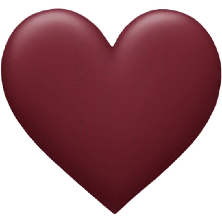 Maroon color heart emoji emoji