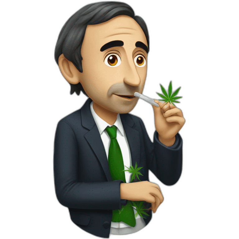 Éric zemmour smoking marijuana emoji