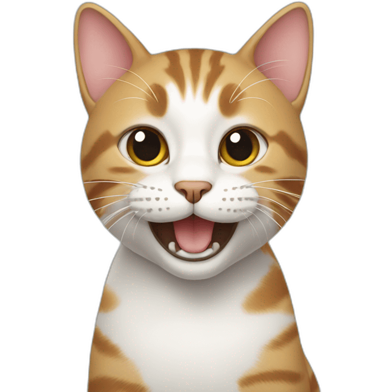 cat with a fun emoji