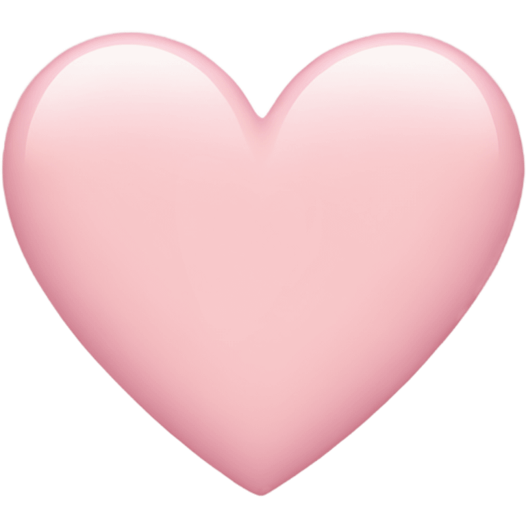 Light pink heart  emoji