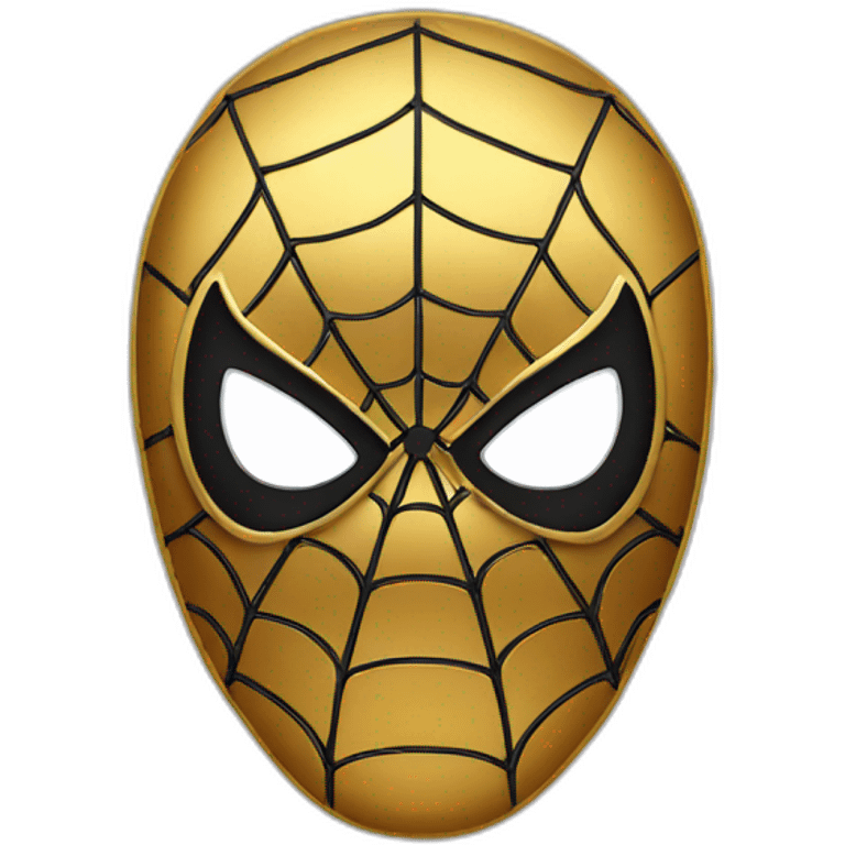 gold spiderman emoji emoji