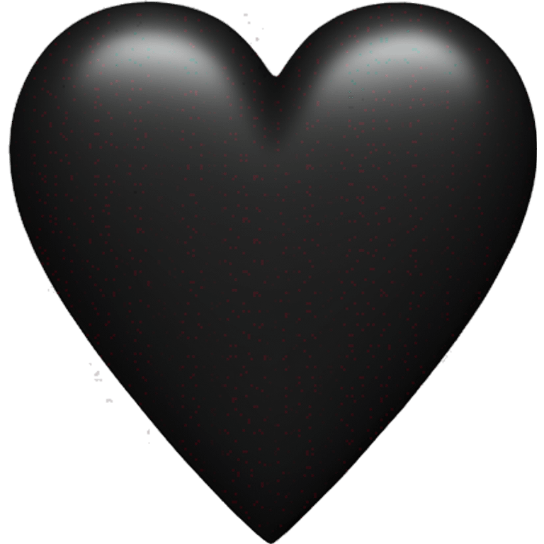 black heart with a T on it emoji