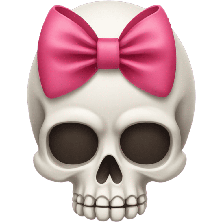 Skull with bow emoji