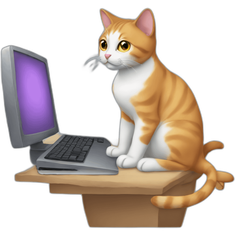 cat-working-at-the-computer emoji