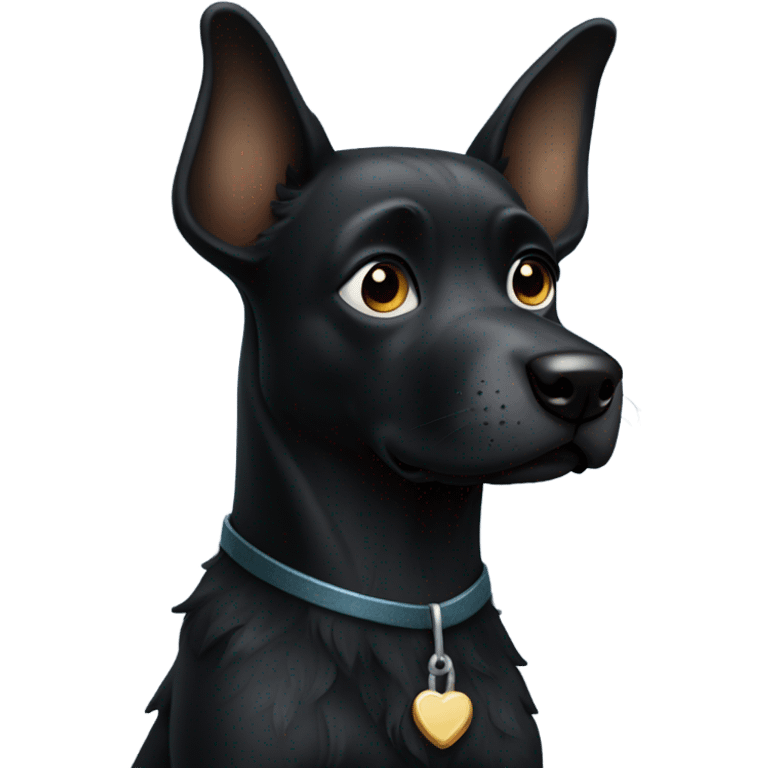 Black dog emoji