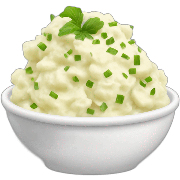 Mashed potato salad emoji