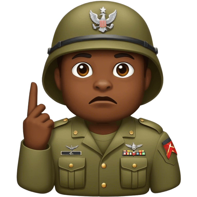 Beast in the army emoji