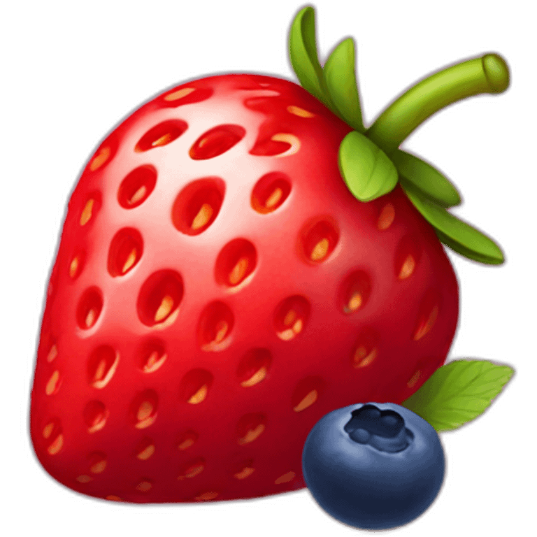 strawberry raspberry blueberry emoji